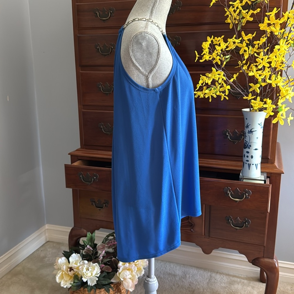 Essentials by Milano Vibrant Blue High-Low Top Size Medium - Picture 5 of 8